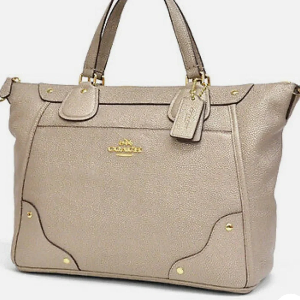 Coach ✨ Mickie Caviar Grain Leather Satchel